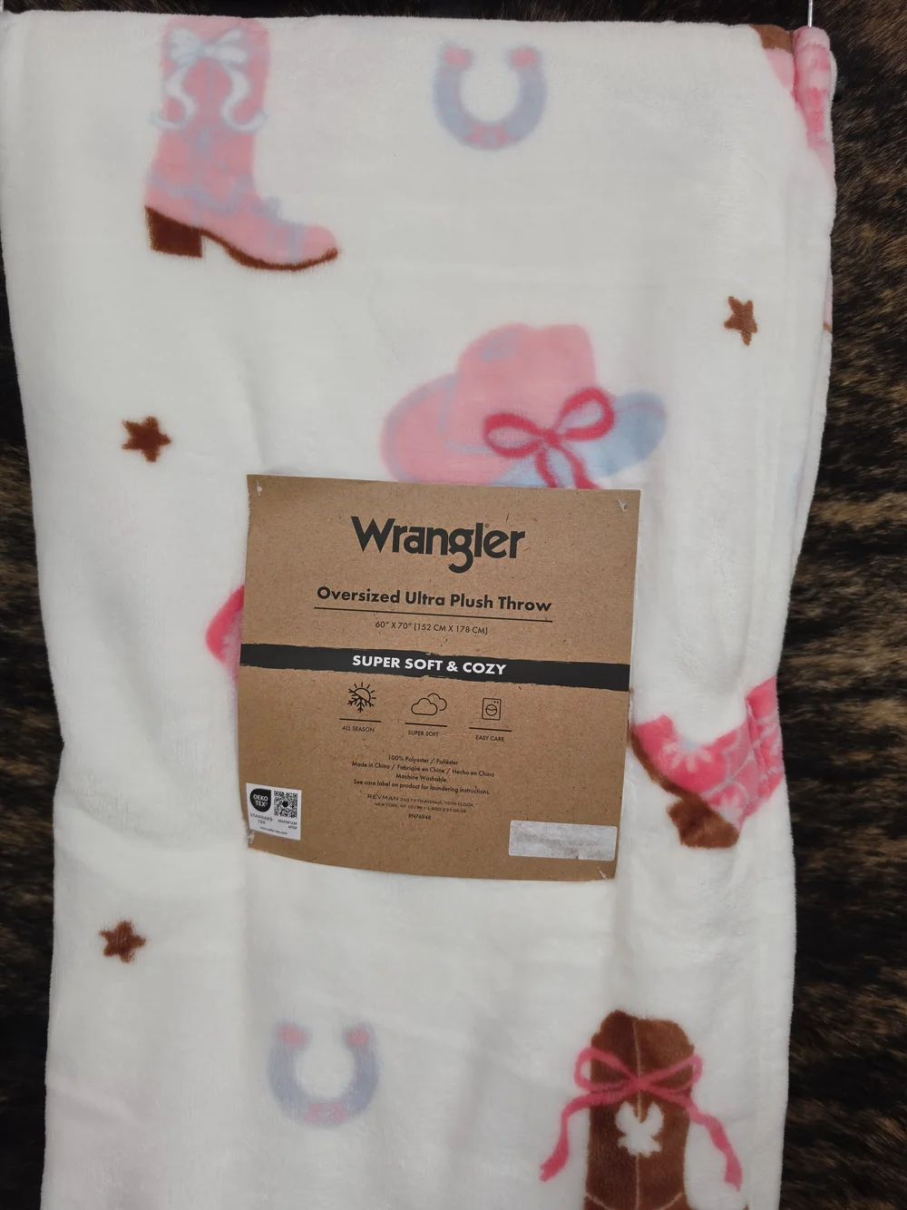 Wrangler Cowgirl Throw Blanket
